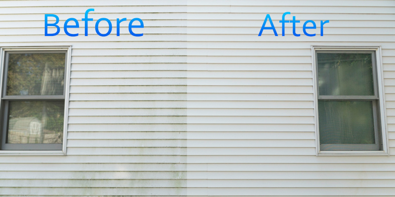 Power Washing Siding in Lawrence, Kansas